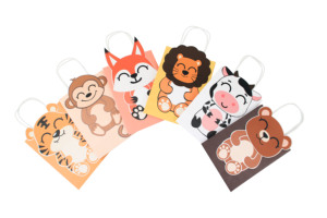 Yeni tasarım <span class=keywords><strong>Safari</strong></span> hayvanlar Jungle tema Goodie şeker tedavi kraft kağıt çocuklar parti hediye keseleri kolları ile - Product Image 2