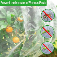 Filet anti-insectes pour tunnel de culture 60/80 mailles, 2,5x10m, résistant aux UV, protection des plantes