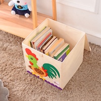 Poubelle en tissu pliable du fournisseur d'or de l'industrie du plomb Boîte de rangement de placard pliable Couvercle Solution de rangement de placard pour animaux fonctionnelle