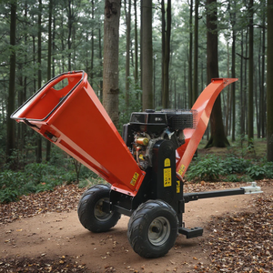 Trituradora de árboles profesional de alta eficiencia, trituradora de madera hidráulica Horizontal autopropulsada Industrial con motor diésel - Product Image 1