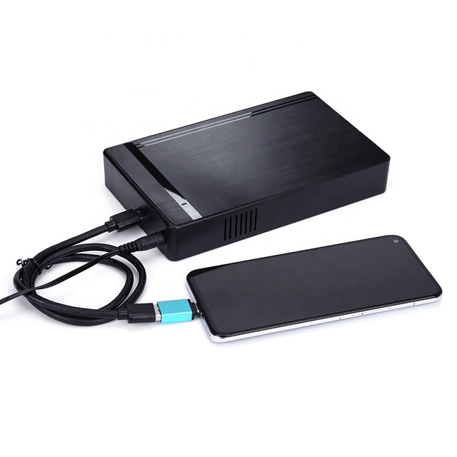 2.5" & 3.5" Plastic SATA HDD SSD Enclosure USB 3.0 External Case for Desktop 3.5inch Hard Drive Disk