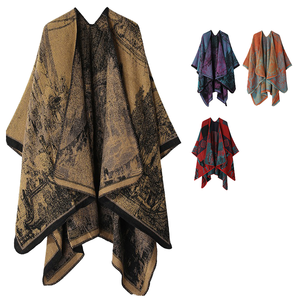 Châle Hijab Musulman Jacquard Long Traditionnel Européen et Américain en Mousseline Anti-Bactérienne, Respirant et Coupe-Vent pour l'Automne - Product Image 2