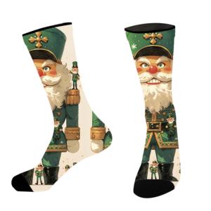 <span class=keywords><strong>Chaussette</strong></span> de sport à impression numérique sans couture Père Noël 360 - Product Image 1