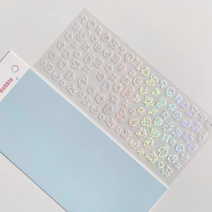 Autocollant en vinyle Guka, design de dessin animé DIY, breloques étoiles, chaîne, photo, décoration laser, impression offset, pelliculage brillant, imperméable, promotionnel - Product Image 5