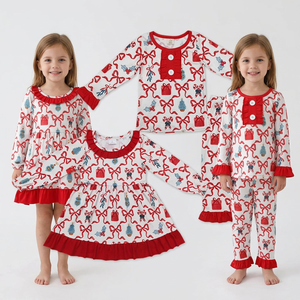 Conjuntos de Pijamas para Niñas, Ropa de Dormir de Manga Larga para Bebés, Pijamas Navideños - Product Image 3