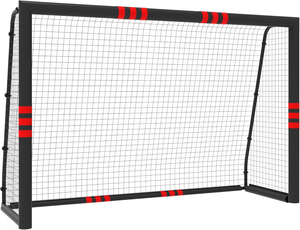 Porterí<span class=keywords><strong>a</strong></span> de Fútbol para Jardín - Marco de Acero de 32 mm y Acolchado de EPE, Juego de Porterí<span class=keywords><strong>a</strong></span> Resistente <span class=keywords><strong>a</strong></span> la Intemperie con Red de PE de 33 Capas y Anclaje en Forma de U - Product Image 1