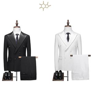 <span class=keywords><strong>Costume</strong></span> <span class=keywords><strong>Homme</strong></span> 3 Pièces Double Boutonnage Double Fente <span class=keywords><strong>Costume</strong></span> de <span class=keywords><strong>Mariage</strong></span> <span class=keywords><strong>Costume</strong></span> d'Hôte Fashionbisou - Product Image 4