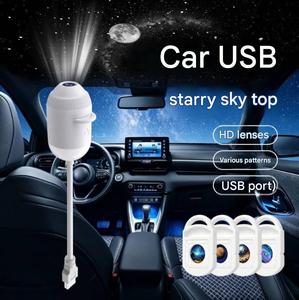 Lampe de projection USB ciel étoilé pour l'intérieur de la voiture, la maison et la chambre, petite veilleuse avec ambiance galaxie romantique - Product Image 2