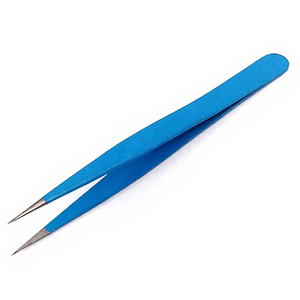 Odontomed 2011 Pince à épiler en acier inoxydable de haute qualité, écologique, pour spa, extension de cils, réutilisable, sûre, garantie 1 an - Product Image 1