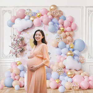 Kit de Guirnalda de Globos para Revelación de Género de Bebé, Globos Macaron Rosa y Azul, Decoraciones para Fiestas de Niño y Niña - Product Image 6