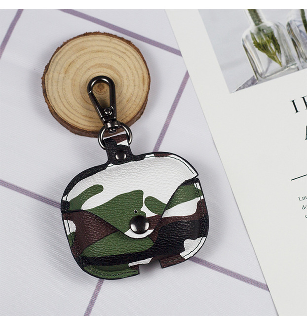 Waterproof Leather Cover for Apple for Airpods 1/2/3 Pro 2 Wireless Earbuds Phone Case with Earphone Bags Hook Protector