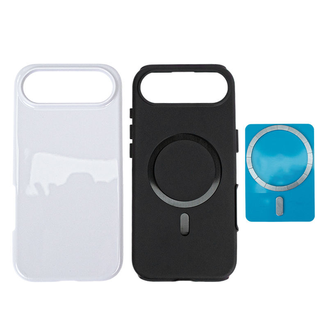 For iPhone 17 Series Sublimation Coated 2 in 1 Phone case Magnetic Sublimation 3D Phone case to Custom Printing