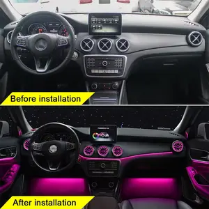 Éclairage Ambiant Intérieur 12 Couleurs et Buses de Ventilation pour <span class=keywords><strong>Mercedes</strong></span> CLA W117 W156 W176 - Product Image 2