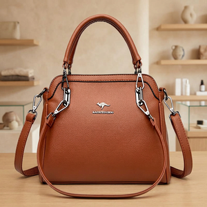 Hot Sale Classic Design Women Crossbody Handbag Large Capacity Multi-Layer Zipper Leather Shoulder <b>Bag</b> - Product Image 1