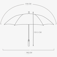 Parapluie de golf carré à double auvent avec logo personnalisé, ouverture automatique, grand modèle à manche droit pour événements, hôtels, cadeaux d'entreprise
