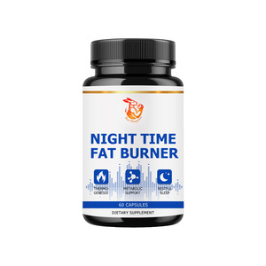 Capsules brûle-graisses nocturnes avec extrait de grains de café vert, mélatonine favorisant un sommeil réparateur, stimulant métabolique, capsules à base de plantes - Product Image 1
