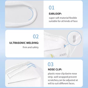 <span class=keywords><strong>Mascarilla</strong></span> Kn95 Desechable de 5 Capas de Protección Personal, <span class=keywords><strong>Precio</strong></span> de Fábrica, Transpirable, con 95% de Eficiencia de Filtración - Product Image 2