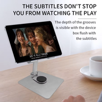 Support de tablette PC rotatif à 360° en aluminium, pliable et flexible, support de téléphone portable pour cadeau d'affaires