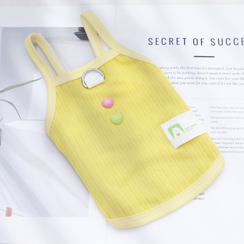 Jaune citron [style soie glacée] – Camisole en forme de cœur de couleur unie