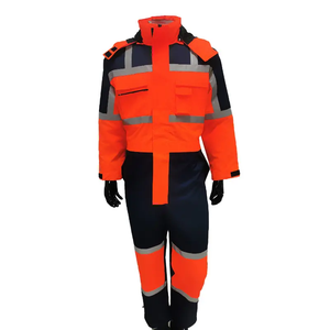 Mono de seguridad reflectante <span class=keywords><strong>Hi</strong></span> Vis, ropa de trabajo, mono con múltiples bolsillos, traje de trabajo impermeable, preventa, 2023 - Product Image 1