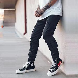 <span class=keywords><strong>Pantalon</strong></span> Cargo <span class=keywords><strong>Homme</strong></span> en Polyester, Meilleures Ventes, Style Sportif, <span class=keywords><strong>Jogging</strong></span>, Mode, Poches, Sweatpants, Logo Personnalisé, Décontracté - Product Image 6