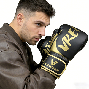 VRECASE Boxing <b>Gloves</b> 10 Oz Pu Material Hook And Loop Closure Unisex Training <b>Knuckle</b> Protection - Product Image 6