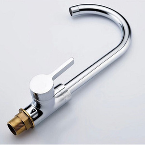 Grifo de Cocina Monomando con Válvula de Cerámica, Rotación de 360 Grados, Montaje en Encimera, Estilo Contemporáneo - Product Image 2