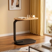 Petite table basse moderne en fer avec rangement, table d'appoint mobile pour chambre et salon