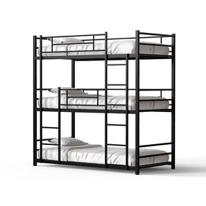 Cama Literas de 3 Niveles para Niños y Adultos, para Hotel, Hostal y Dormitorio, Muebles de Dormitorio Triples de Metal y Hierro, Muebles Escolares Modernos - Product Image 2