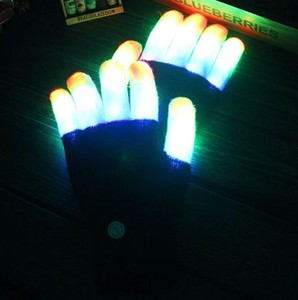 Guantes Luminosos para Bailar, Accesorios de Disfraces Coloridos, Disfraz de Maquillaje, LED Luminoso, Halloween, Navidad - Product Image 3