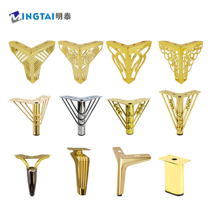 Gambe per Mobili Moderne a Triangolo in Ferro Dorato, Gambe per Divano per Soggiorno, Hotel, Camera da Letto, Dimensioni Personalizzabili, Gambe per Armadietti - Product Image 2