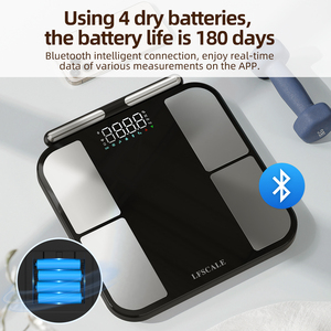 Einzigartige persönliche Smart Scale Körperfett messung 8-Punkt-Kontaktelektroden 0,05 kg Genauigkeit BMI-Skala aus gehärtetem Glas - Product Image 3