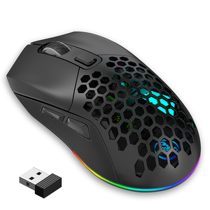 Redwingy T28 çift mod kablosuz fare hafif tasarım delikli-out kablosuz fare altı ayarlanabilir DPI seviyeleri RGB arka aydınlatma - Product Image 4
