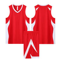 Conjunto de Uniforme de Baloncesto Personalizado sin Mangas, de una Sola Capa, 100% Poliéster, de Secado Rápido y Transpirable, para Niños y Hombres, Uniforme de Equipo en Blanco al por Mayor