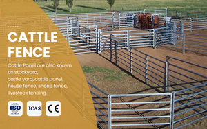 Trung quốc sản xuất chất lượng cao nóng bán gia súc hàng rào mạ kẽm kim loại hoàn chỉnh với cổng và 3D mô hình - Product Image 5