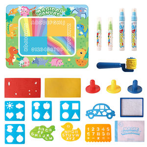 แผ่นรองวาดน้ำไดโนเสาร์ DIY ขนาด 150x100 ซม. ไม่เลอะเทอะ แผ่นวาดภาพระบายสี ของเล่นเสริมพัฒนาการสำหรับเด็ก ของขวัญสร้างสรรค์ - Product Image 2