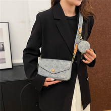 Sac à chaîne trois pièces de luxe pour femme, motif géométrique tendance, imprimé lettres, <span class=keywords><strong>pochette</strong></span> enveloppe - Product Image 4