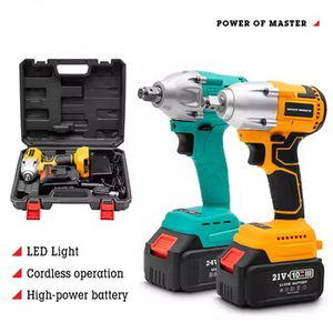 Hilda 21V Portable Cordless Screwdriver Rechargeable High <b>Torque</b> Brushless Lithium Impact Wrench <b>Sets</b> for Car Repair Brushless W - Product Image 2