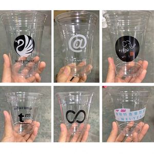 Vasos Desechables Transparentes de Plástico PET para Café Helado de 8oz-32oz para Llevar de Cafetería, Personalizables con Impresión por Transferencia de Calor - Product Image 5