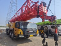 Grue mobile sur camion SANY STC55T6 de 55 tonnes, modèle 2020, avec moteur Weichai, hauteur de levage de 60 m, 4001-6000 heures, composants essentiels : roulement