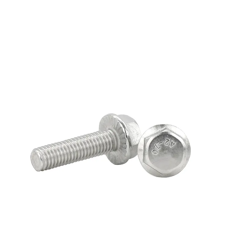 Fastener stainless steel din 6921 hex head bolt with flange a2 a4 for factory