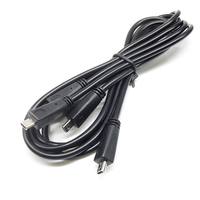 Personalizado de alta calidad 8 pines 8P puerto pequeño Mini USB de datos y cable de carga de doble extremo Mini B para cámara y MP3