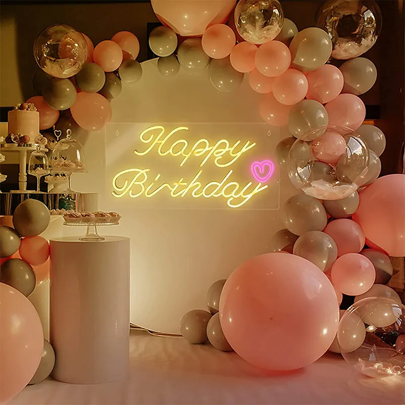 Dropshipping 로맨틱 FNeon 웨딩 라이트 사용자 정의 편지 웨딩 라이트 다시 드롭 생일 파티 이벤트 웨딩 장식