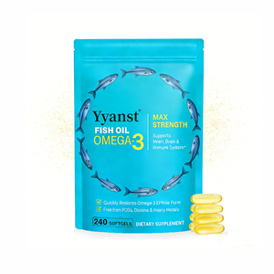 Cápsulas blandas de aceite de pescado Omega 3 de alta calidad OEM/ODM que mejoran la inmunidad y favorecen la salud cerebral. - Product Image 1