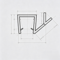Bande d'étanchéité de porte de douche transparente en PVC moderne spéciale pour les espaces irréguliers accessoire de salle de bain étanche