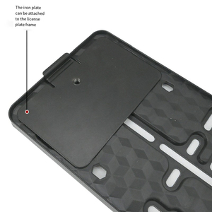 Nuevo Marco de matrícula de plástico europeo con marco de matrícula magnético Marco de matrícula con accesorios - Product Image 6