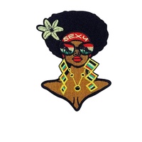 Patchs brodés thermocollants en sergé pour sororité, avec phrases inspirantes 'Black Girl Power', pour casquettes de camionneur et sacs en tissu à faire soi-même