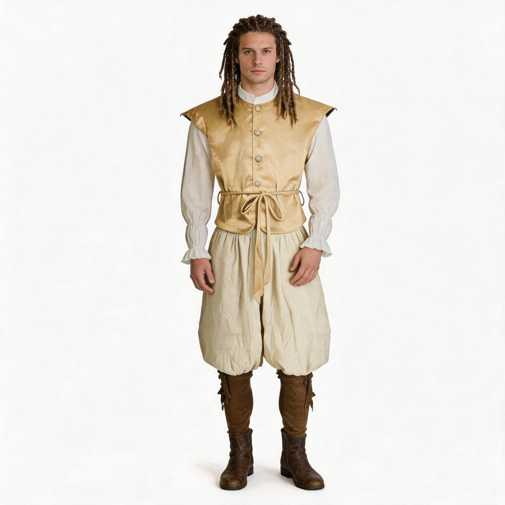 pirate costume-beige