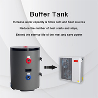 Chauffe-eau solaire électrique à pompe à chaleur pressurisée 200L 300L DHW en acier inoxydable avec réservoir tampon certifié CE pour usage hôtelier