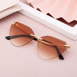 Lunettes de soleil œil de chat personnalisées pour femmes, monture noire intégrale, verres PC, protection UV400, style Instagram, mode urbaine extérieure - Product Image 5